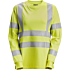 Flammehæmmende High-Vis langærmet dame T-shirt, klasse 3/2