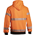 4470R Safety hoodie, white orange