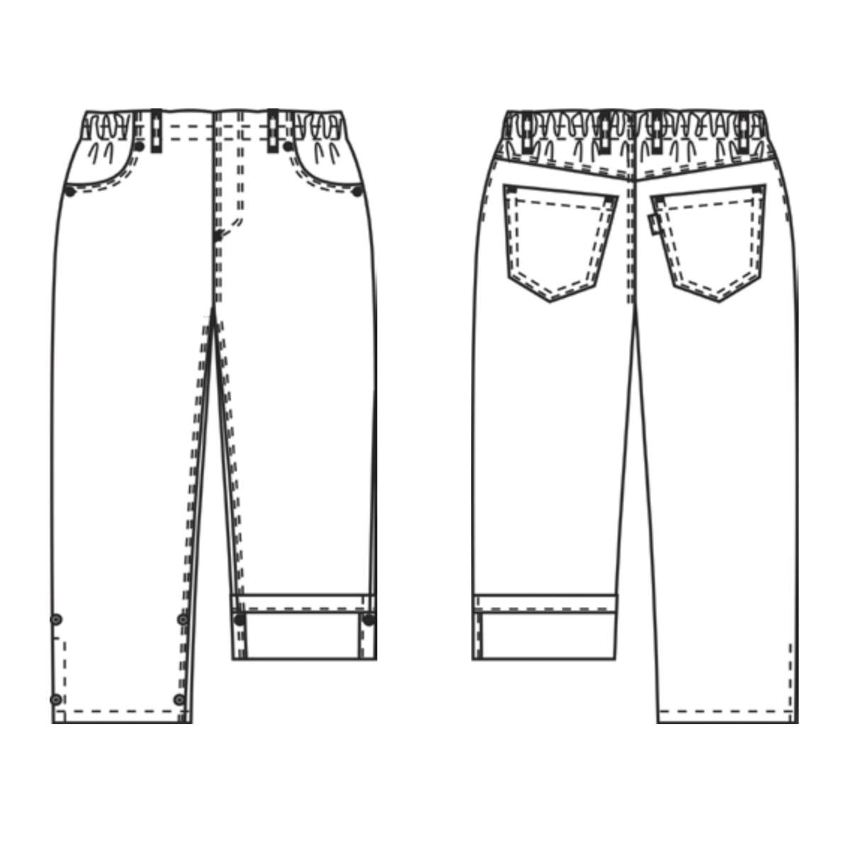 Unisex Capri buks, PULL-ON, Harmony