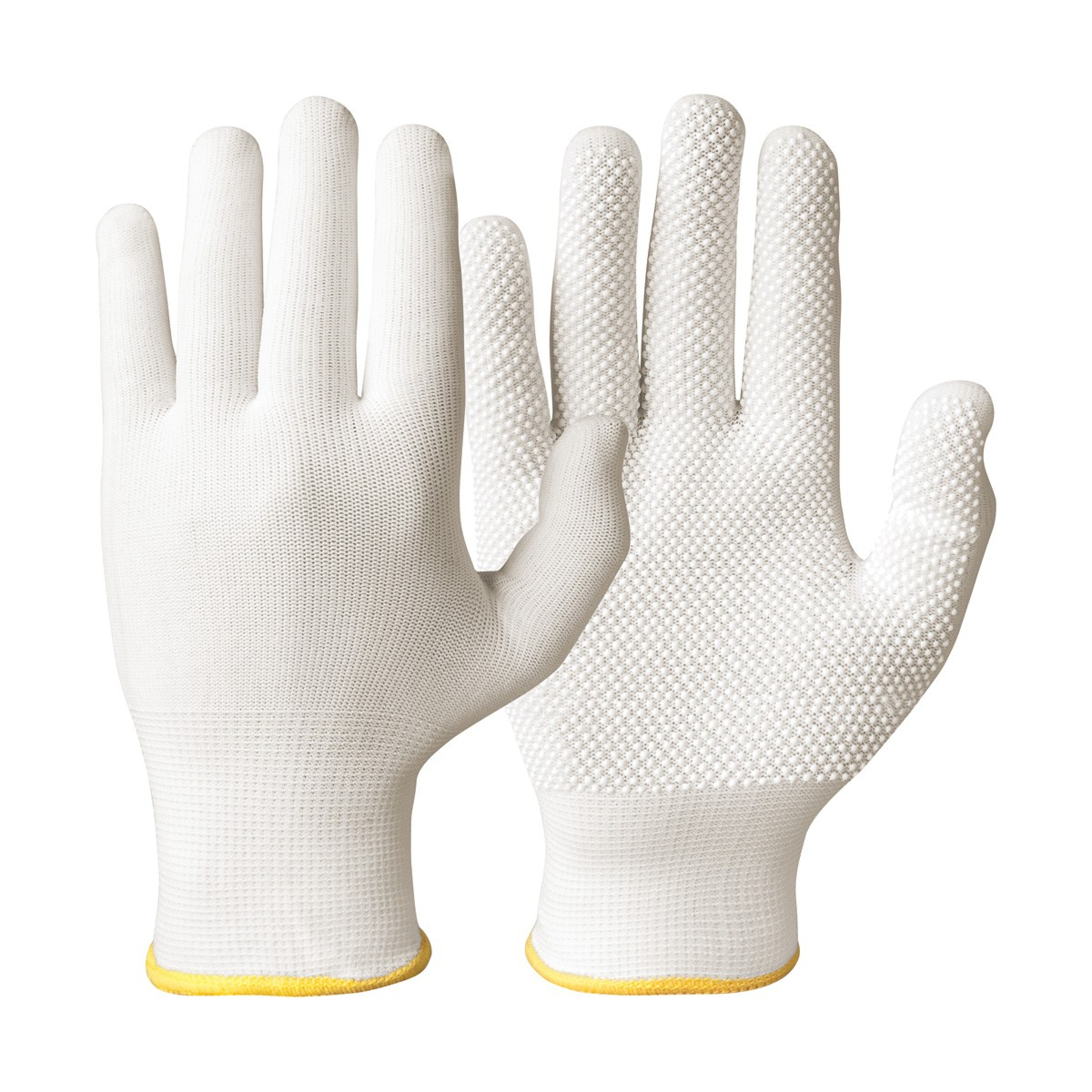 Bomuldshandsker med spandex, 12 par