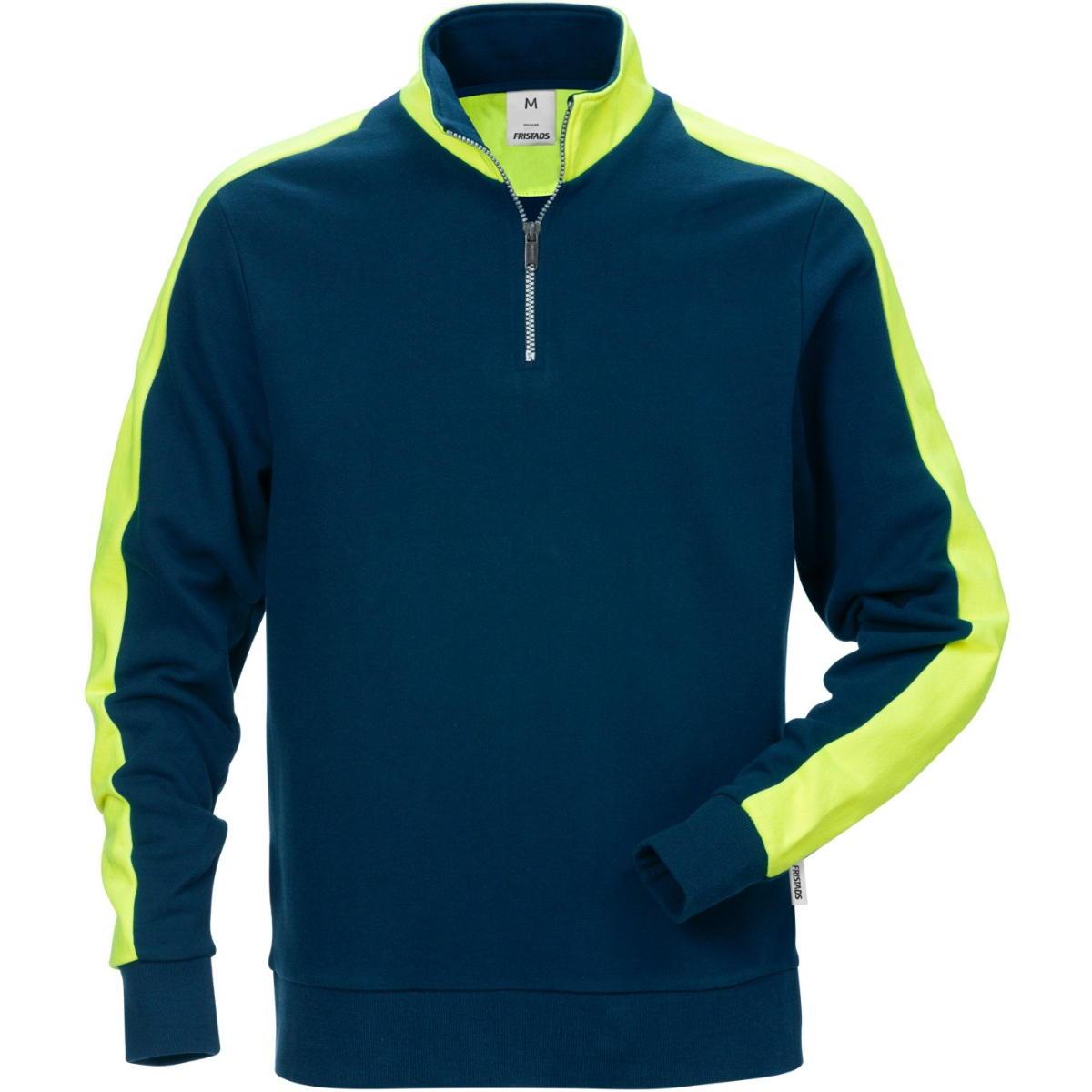 Sweatshirt med kort lynlås 7449