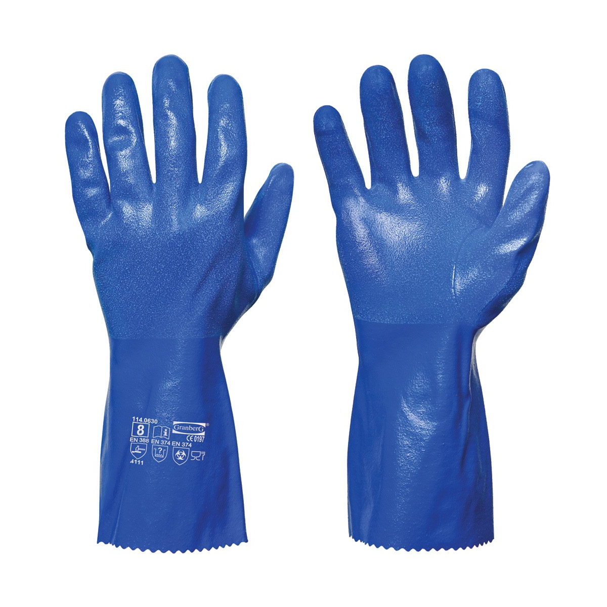 Kemikaliebestandige nitrilhandsker Chemstar® Interlock foret, 5 par