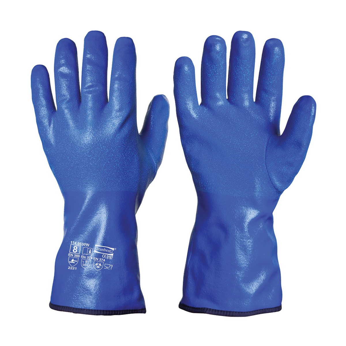 Nitril kemikalieresistente vinterhandsker Chemstar®, 5 par