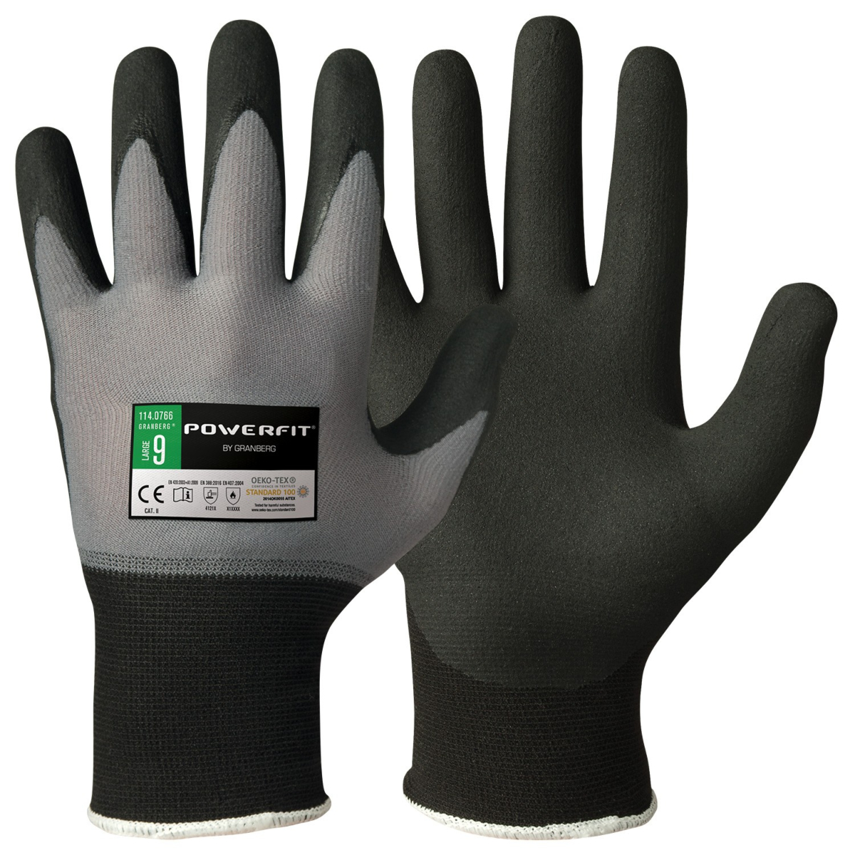 Monteringshandsker, Oeko-Tex® 100 Godkendt detaljeret, 12 par