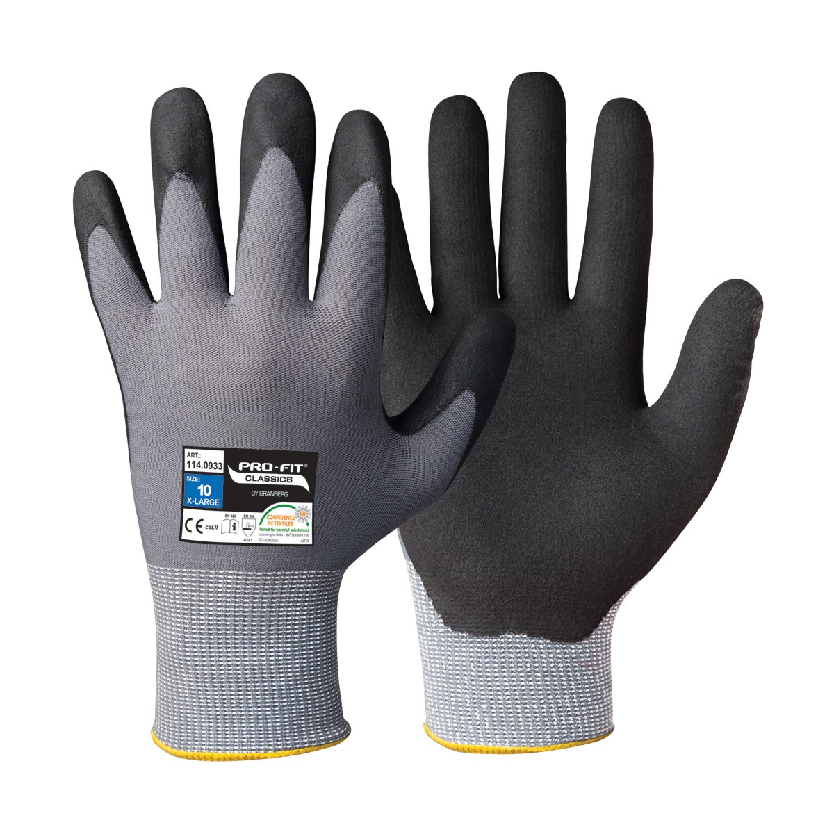 Touchscreen-kompatible monteringshandsker Powerfit®, Oeko-Tex® 100 godkendt, 12 par