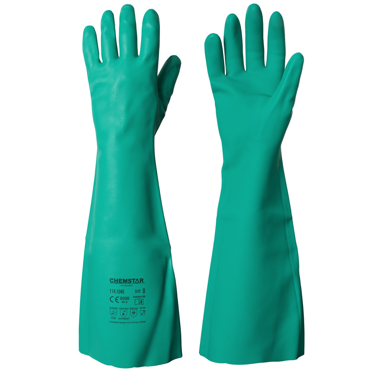 Kemikaliebestandige nitrilhandsker Chemstar®, 12 par