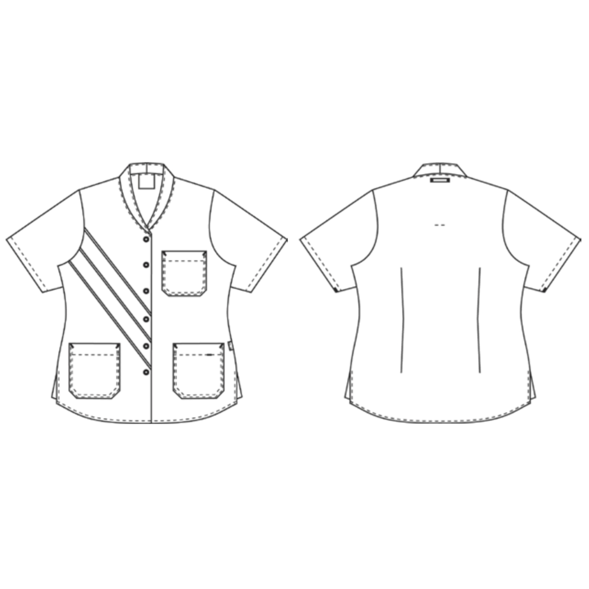 Dame tunika m. bomuld på indersiden, Feel Free