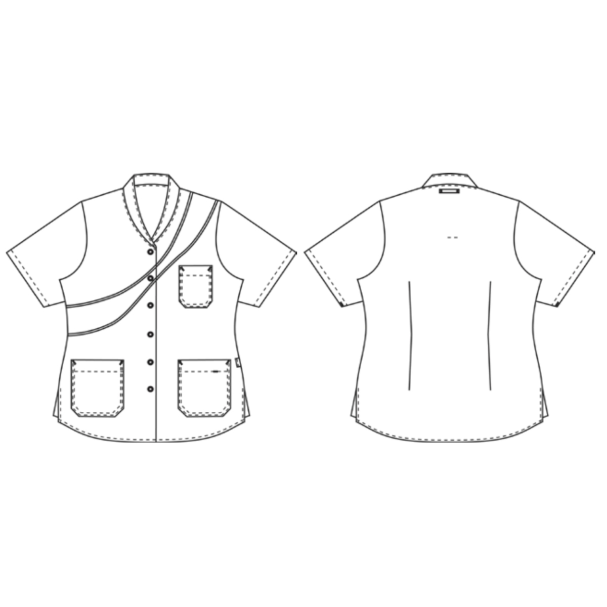 Behagelig dametunika m. bomuld indvendig, Sunshine