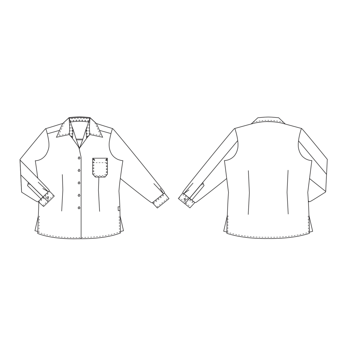 Dameskjorte - langærmet, Performance