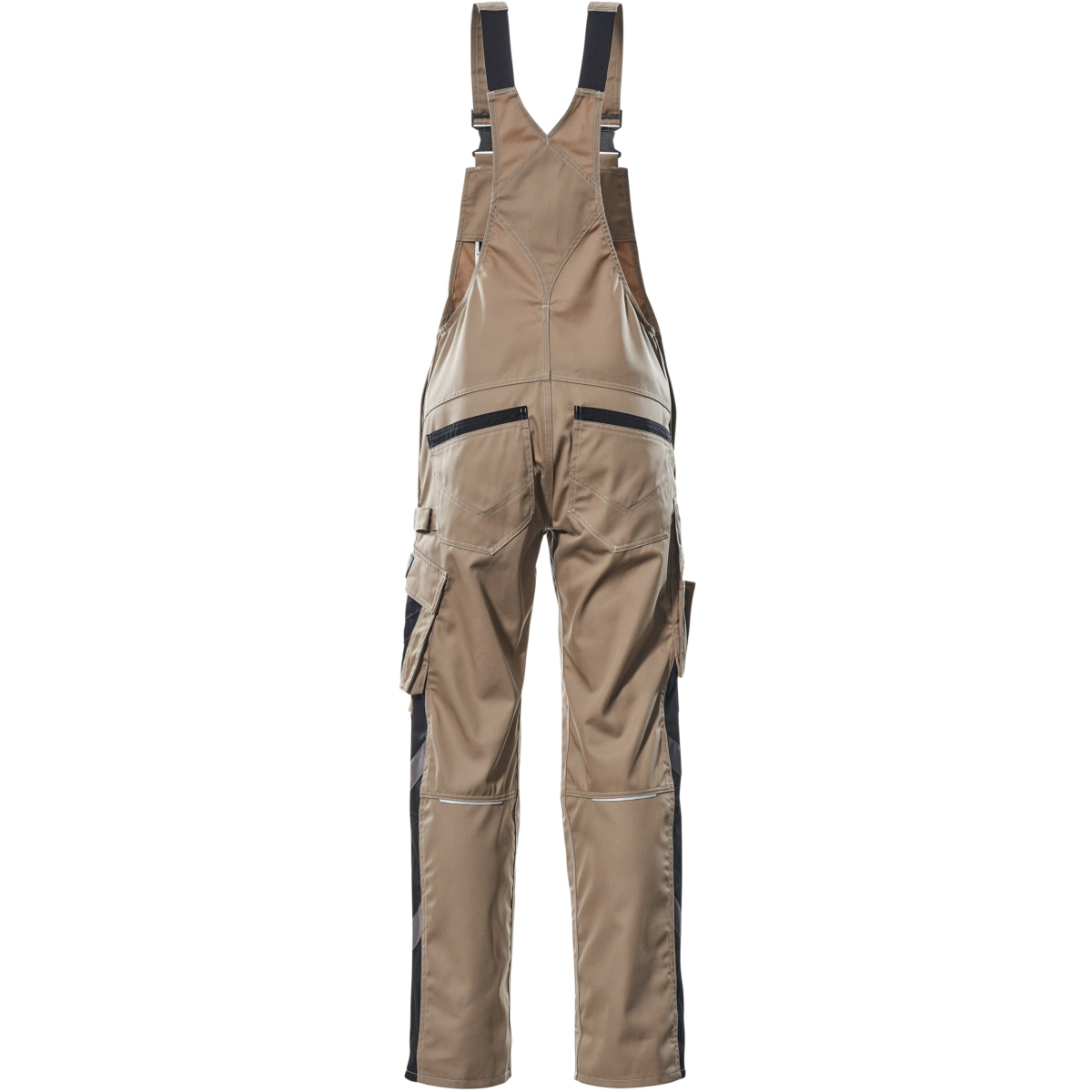 Hängselbyxor med knäfickor