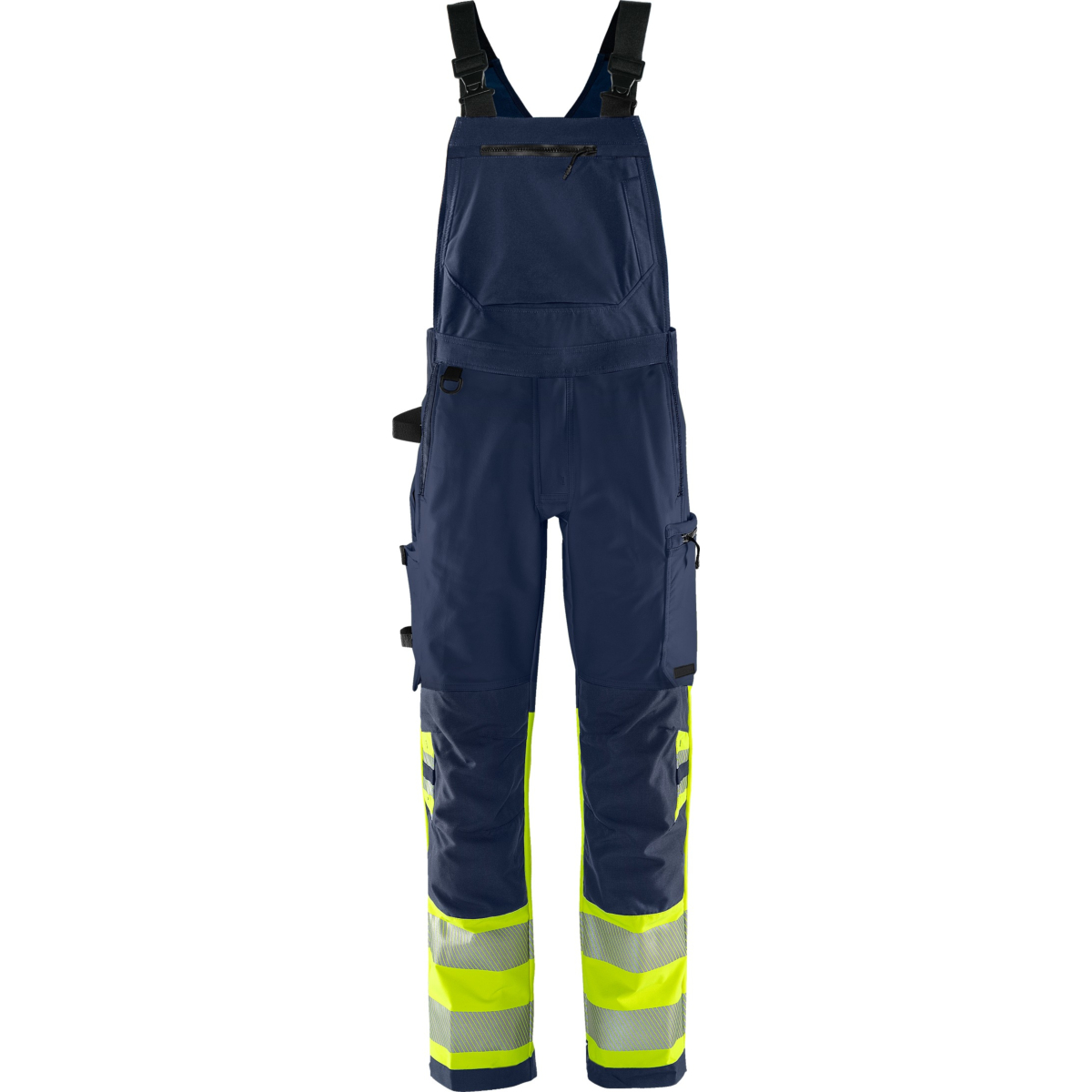 High vis Green stretch bib'n'brace klasse 1 1032 GSTP
