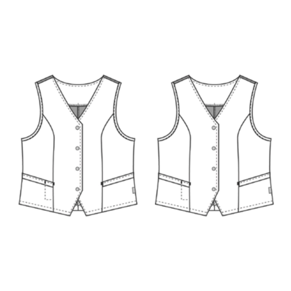 Feminin vest, Garcon