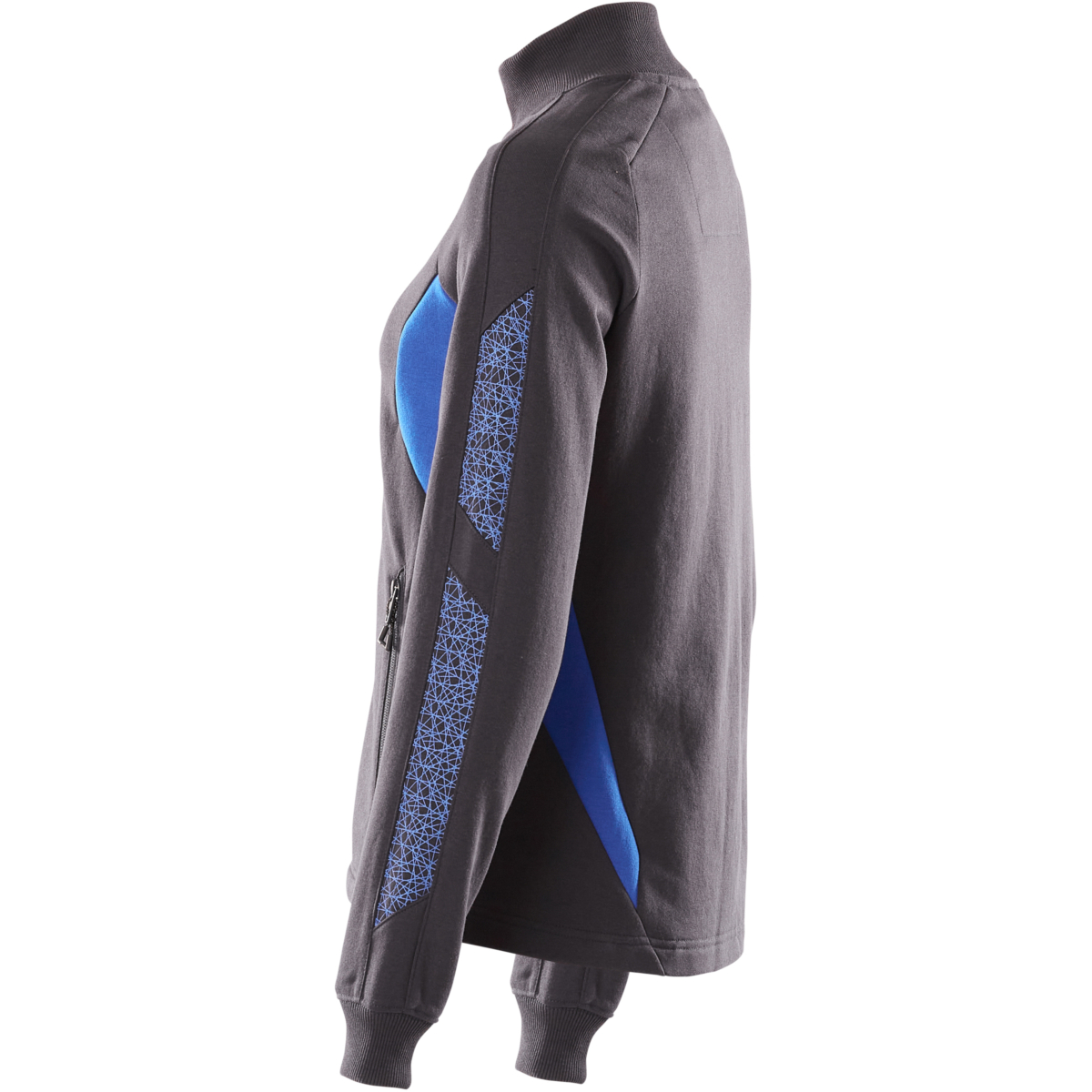 Sweatshirt med lynlås