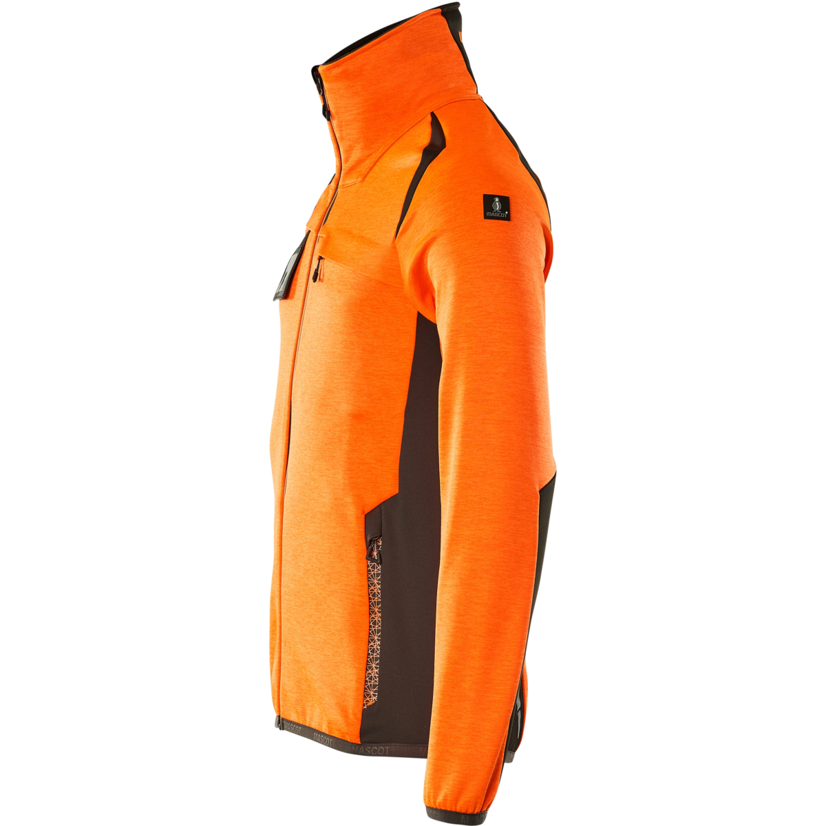 Fleecetrøje med lynlås