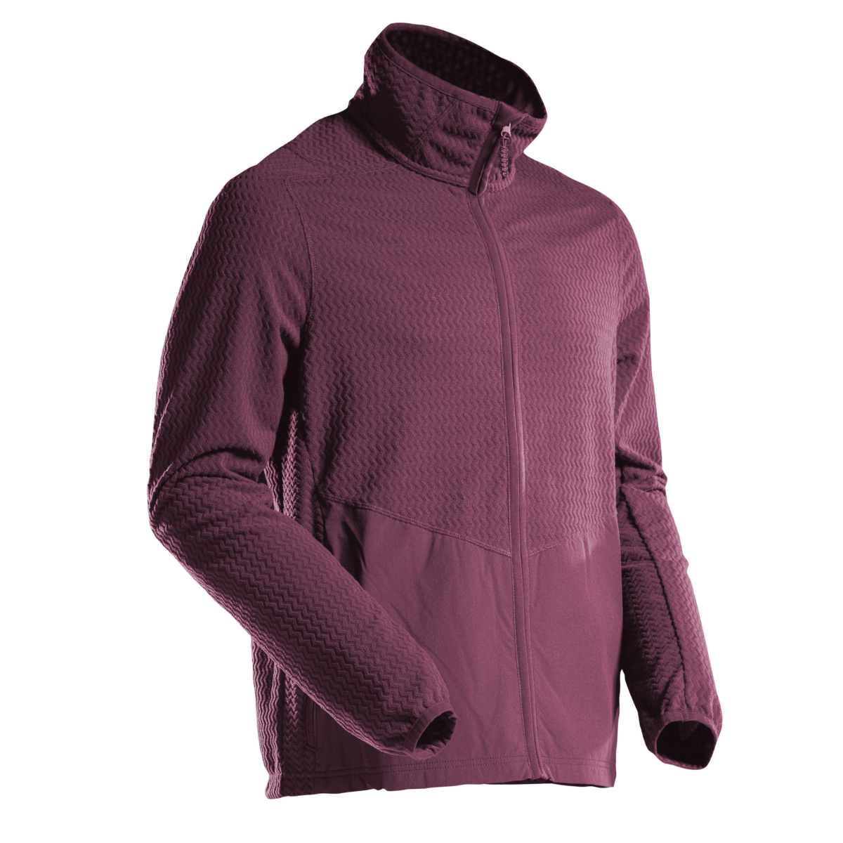 Microfleece trøje med lynlås