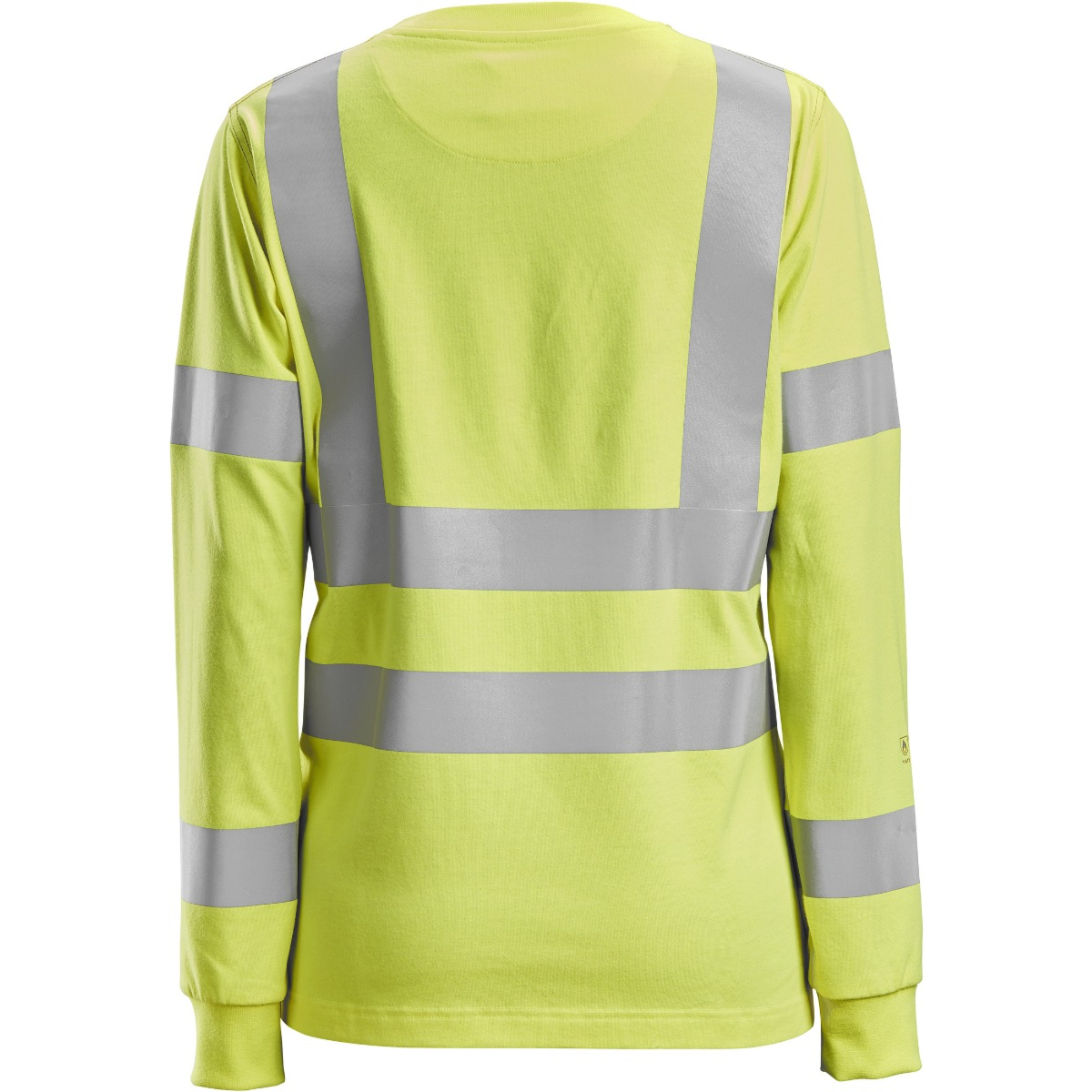 Flammehæmmende High-Vis langærmet dame T-shirt, klasse 3/2