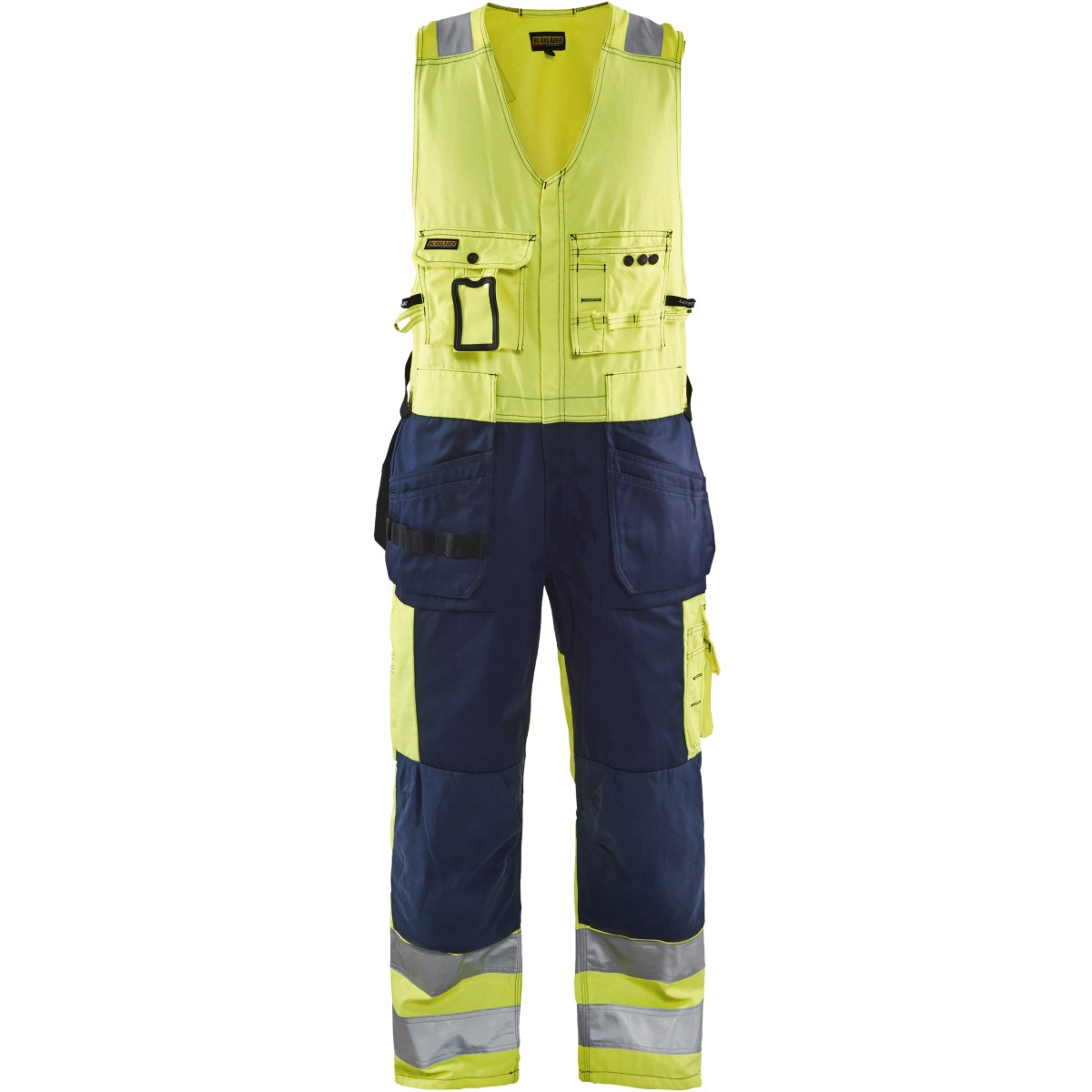 Høj vis ærmeløs overall