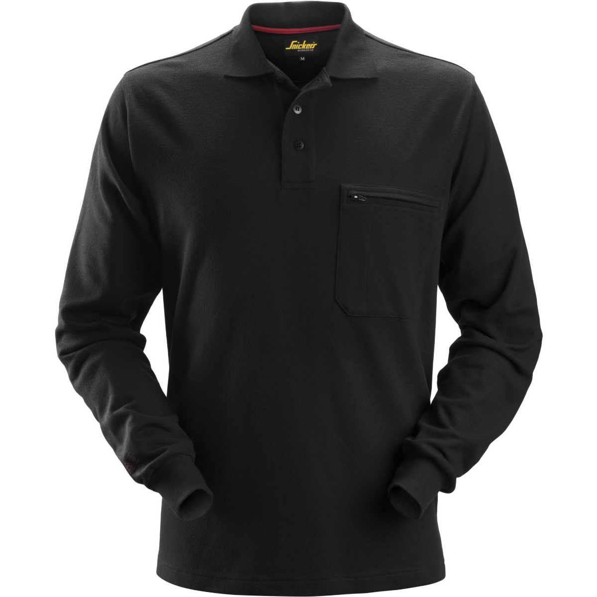 Flammehæmmende langærmet poloshirt