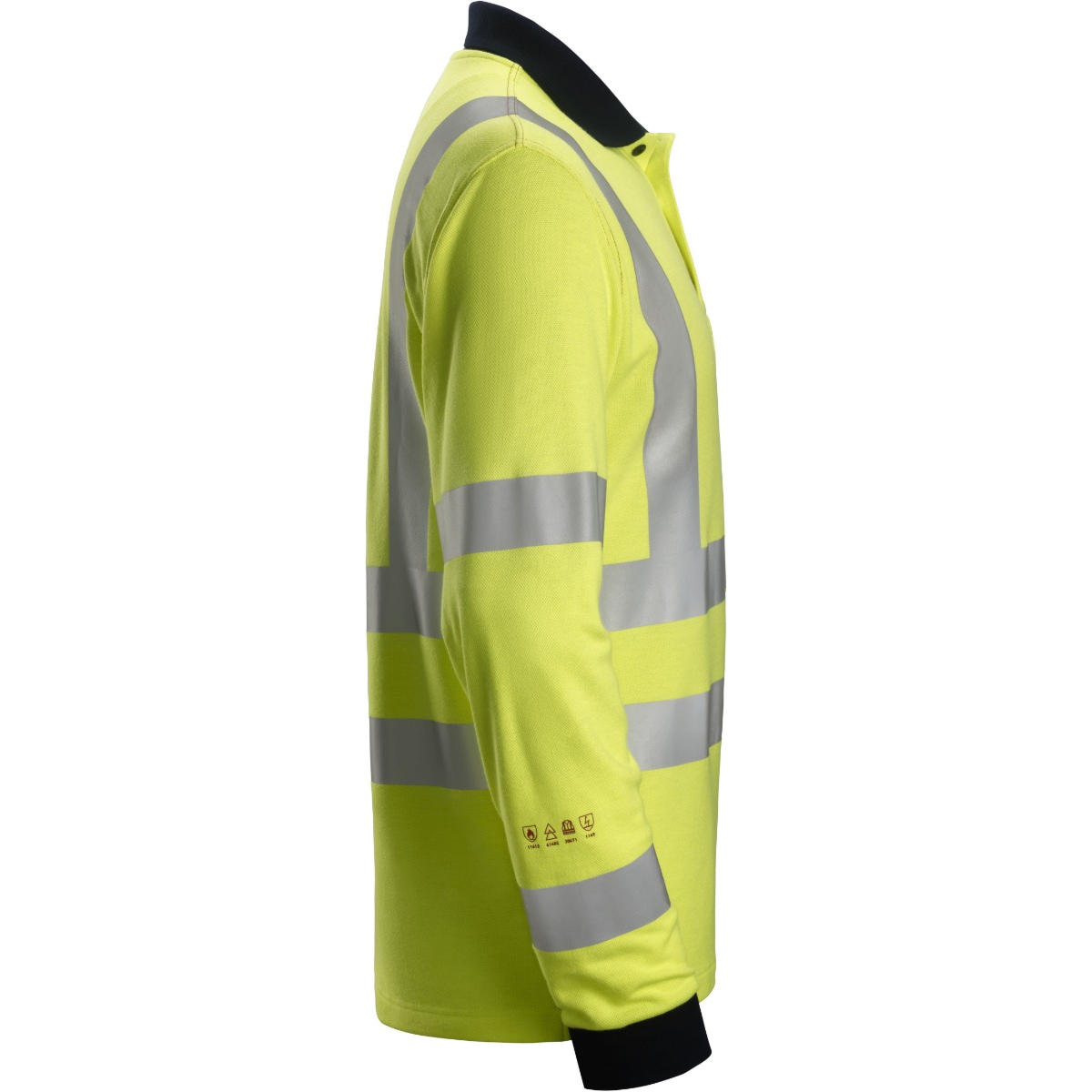 Flammehæmmende High-Vis langærmet poloshirt, klasse 3
