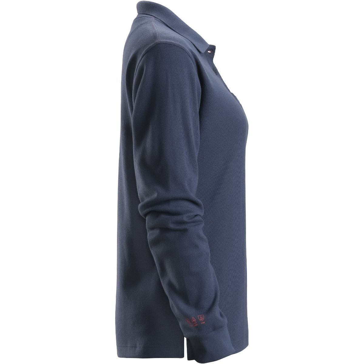 Flammehæmmende dame poloshirt langærmet