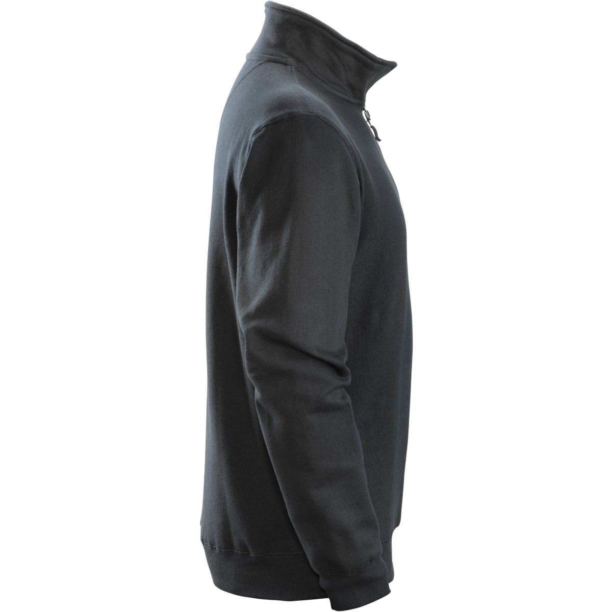 Sweatshirt med kort lynlås