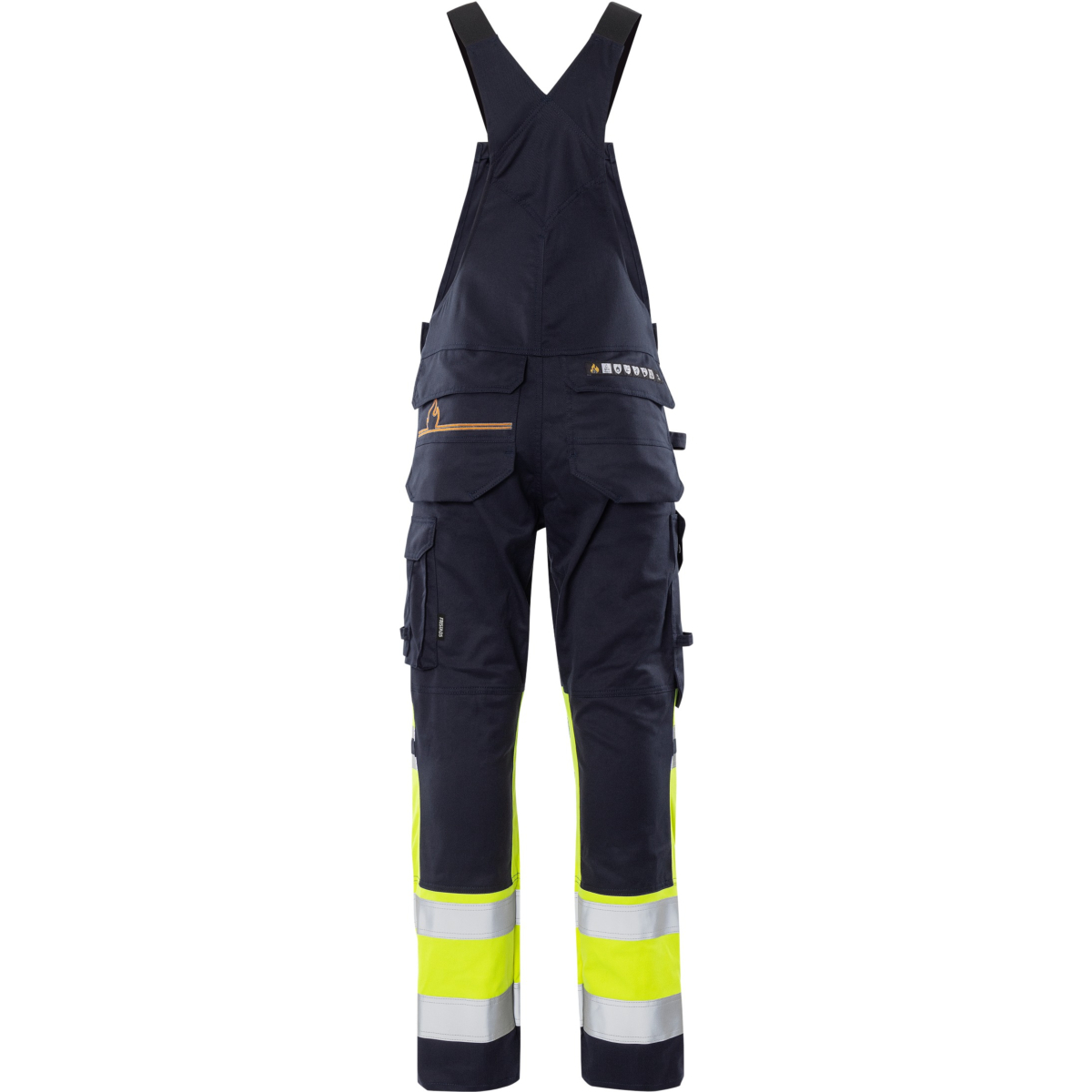 Flamestat high vis stretch bib'n'brace klasse 1 2168 ATHF