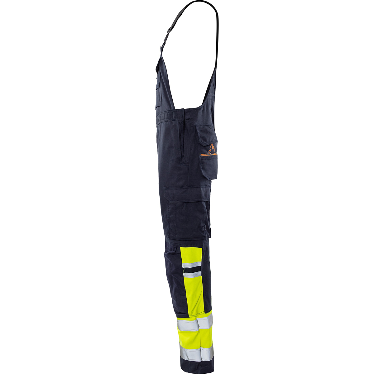 Flamestat high vis stretch bib'n'brace klasse 1 2168 ATHF