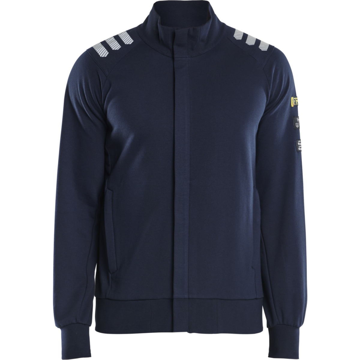 Brandsikker sweatshirt med fuld lynlås