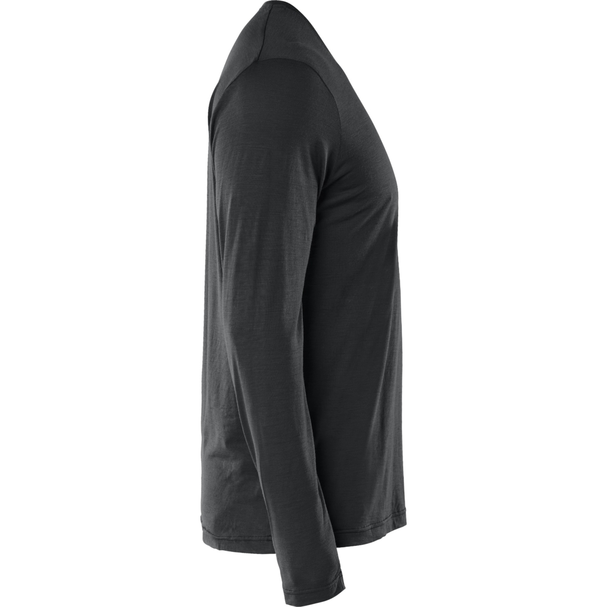 Langærmet T-shirt i Merinould