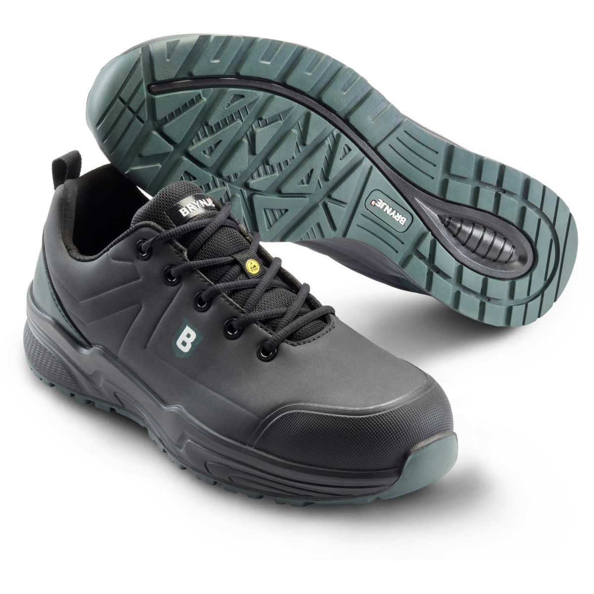 354 Grøn Arbejdssko