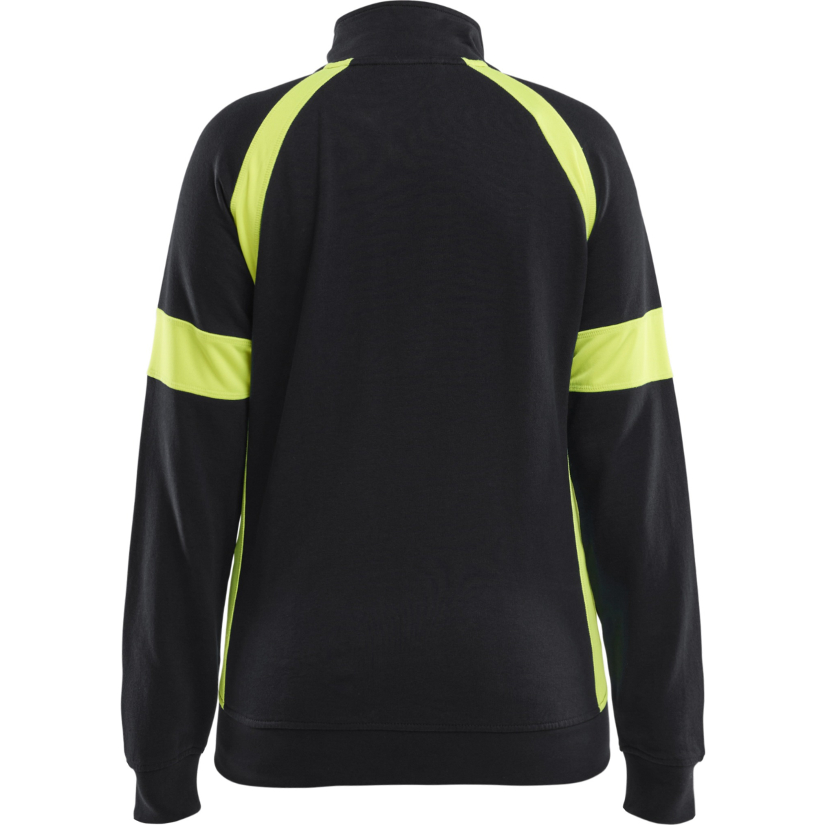 Dame sweatshirt med Hi-vis fuld lynlås