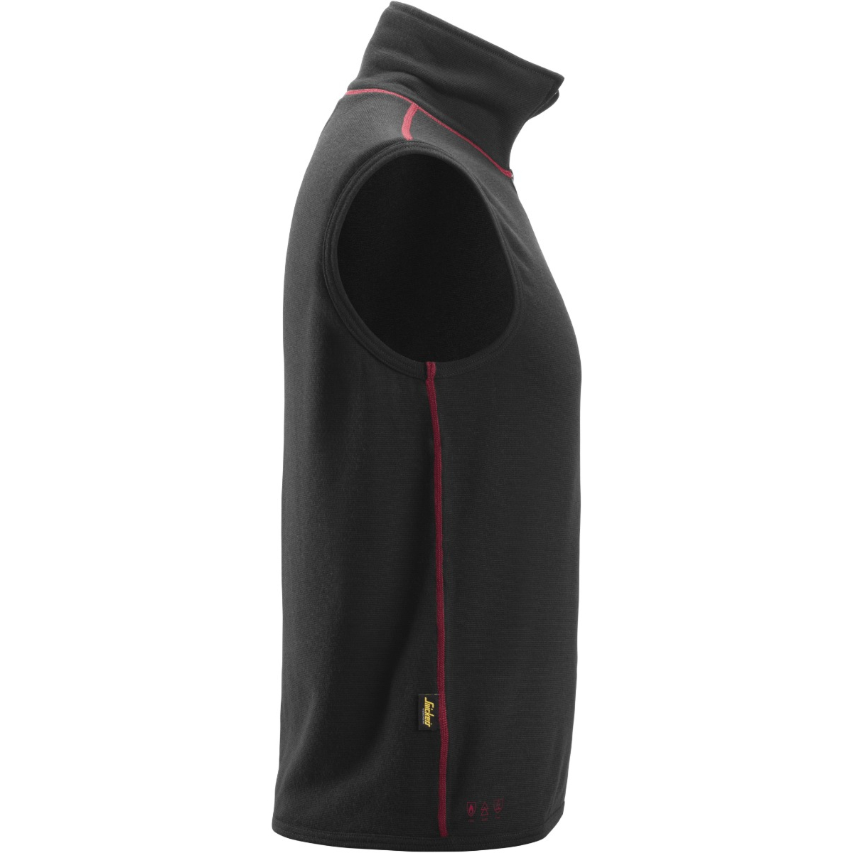 Flammehæmmende vest i uldfrotté