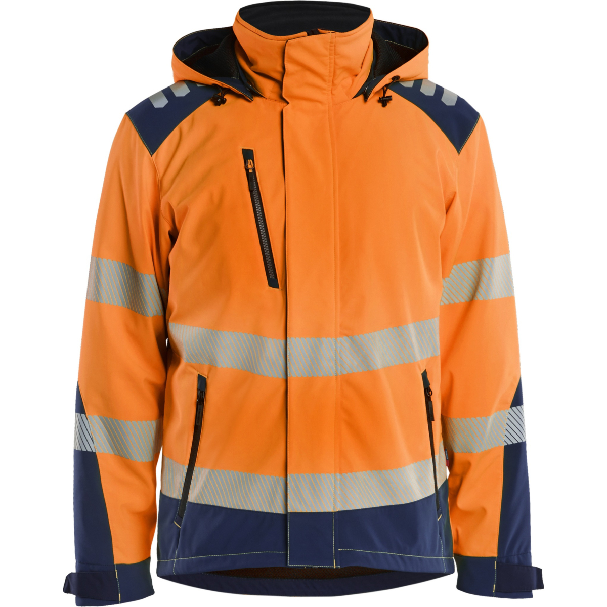 Hi-vis letvægtsforet vinter softshelljakke
