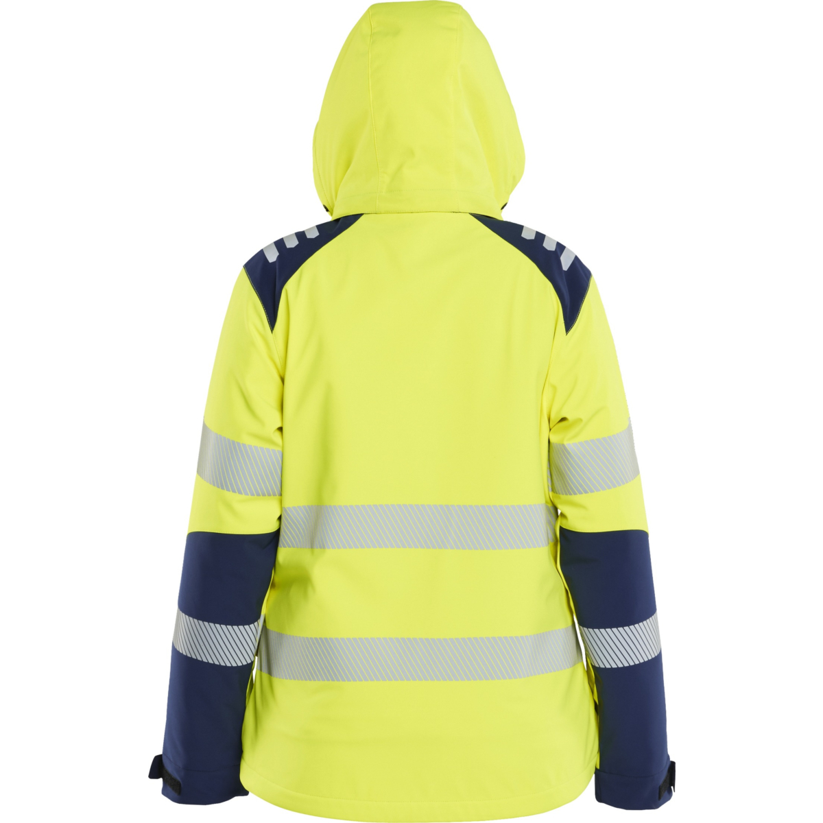 Kvinders Hi-vis letvægtsforet softshell-vinterjakke