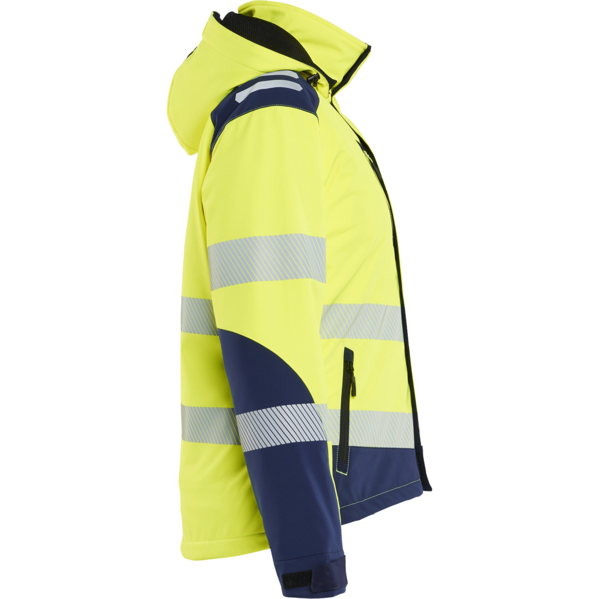 Kvinders Hi-vis letvægtsforet softshell-vinterjakke