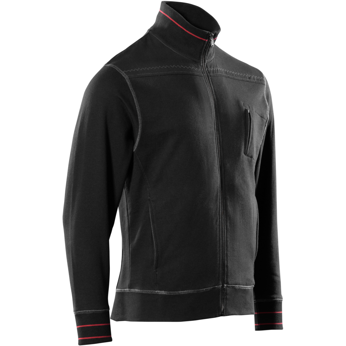 Sweatshirt med lynlås