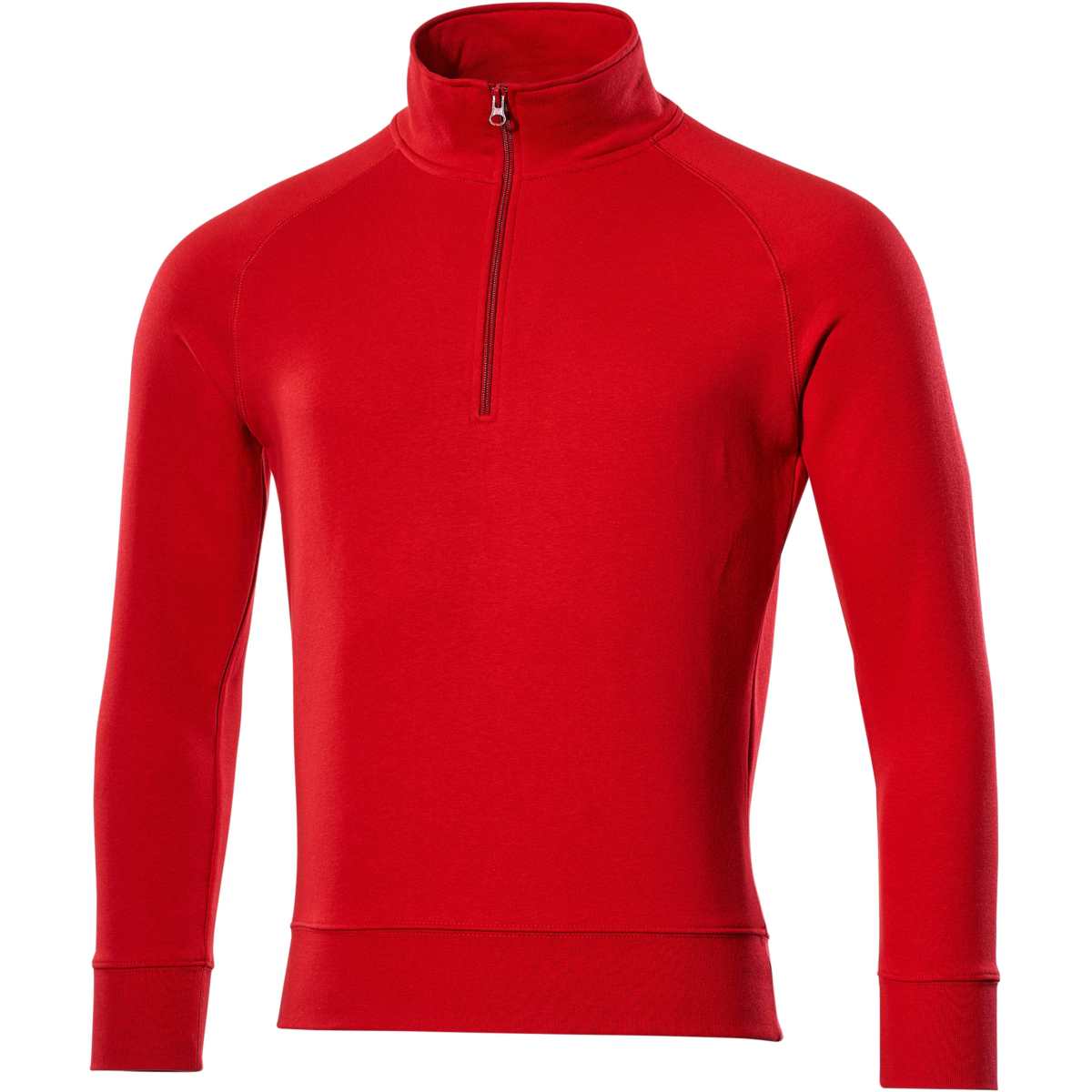 Sweatshirt med halv lynlås
