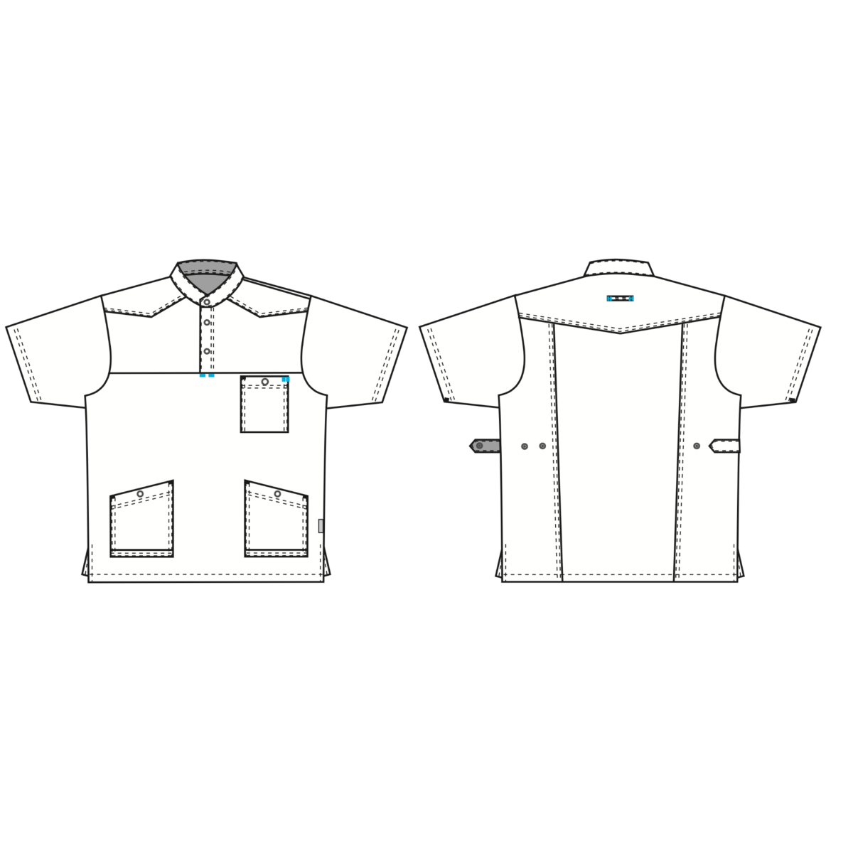 Unisex skjorte/tunika, Flair