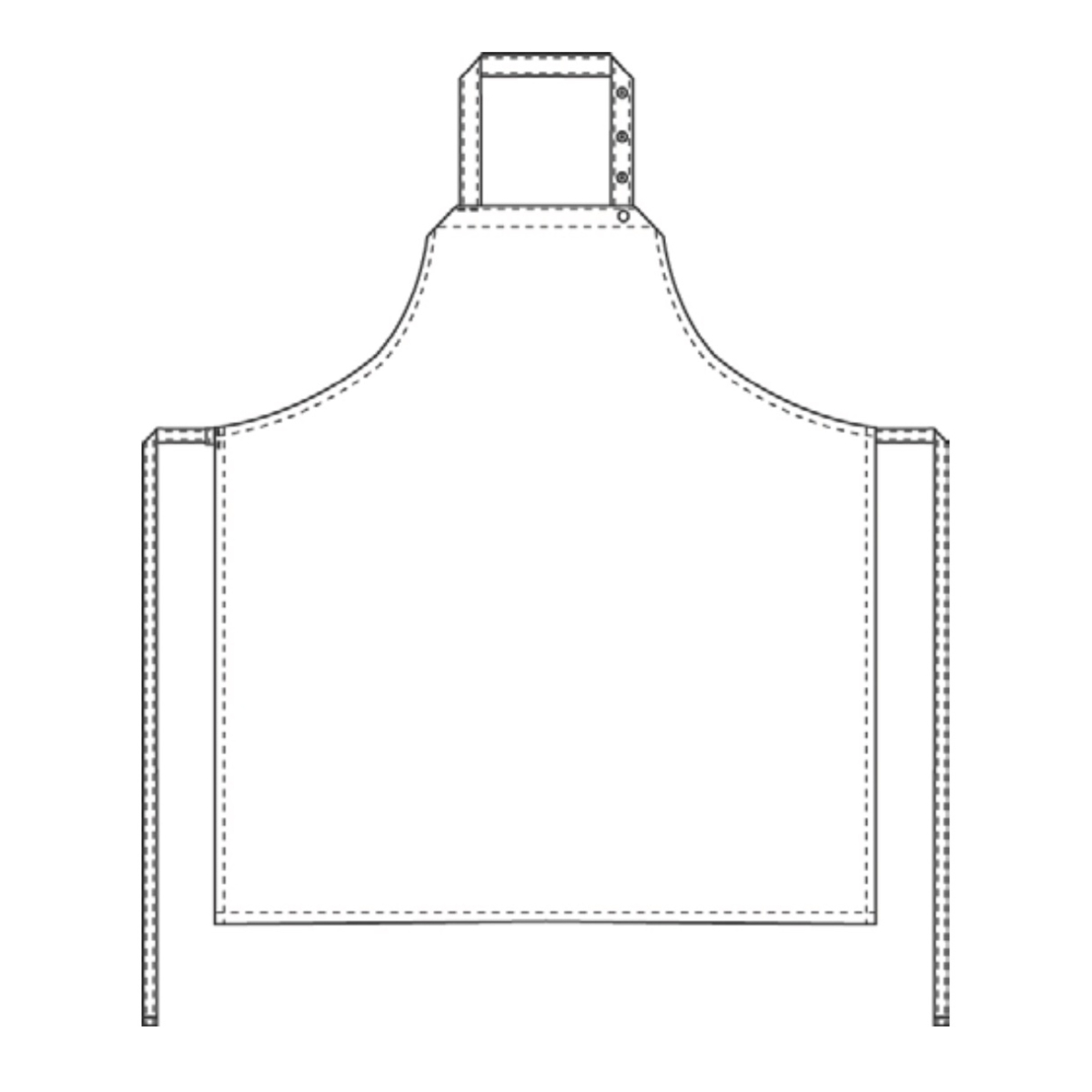 Forklæde uden lommer, All-over