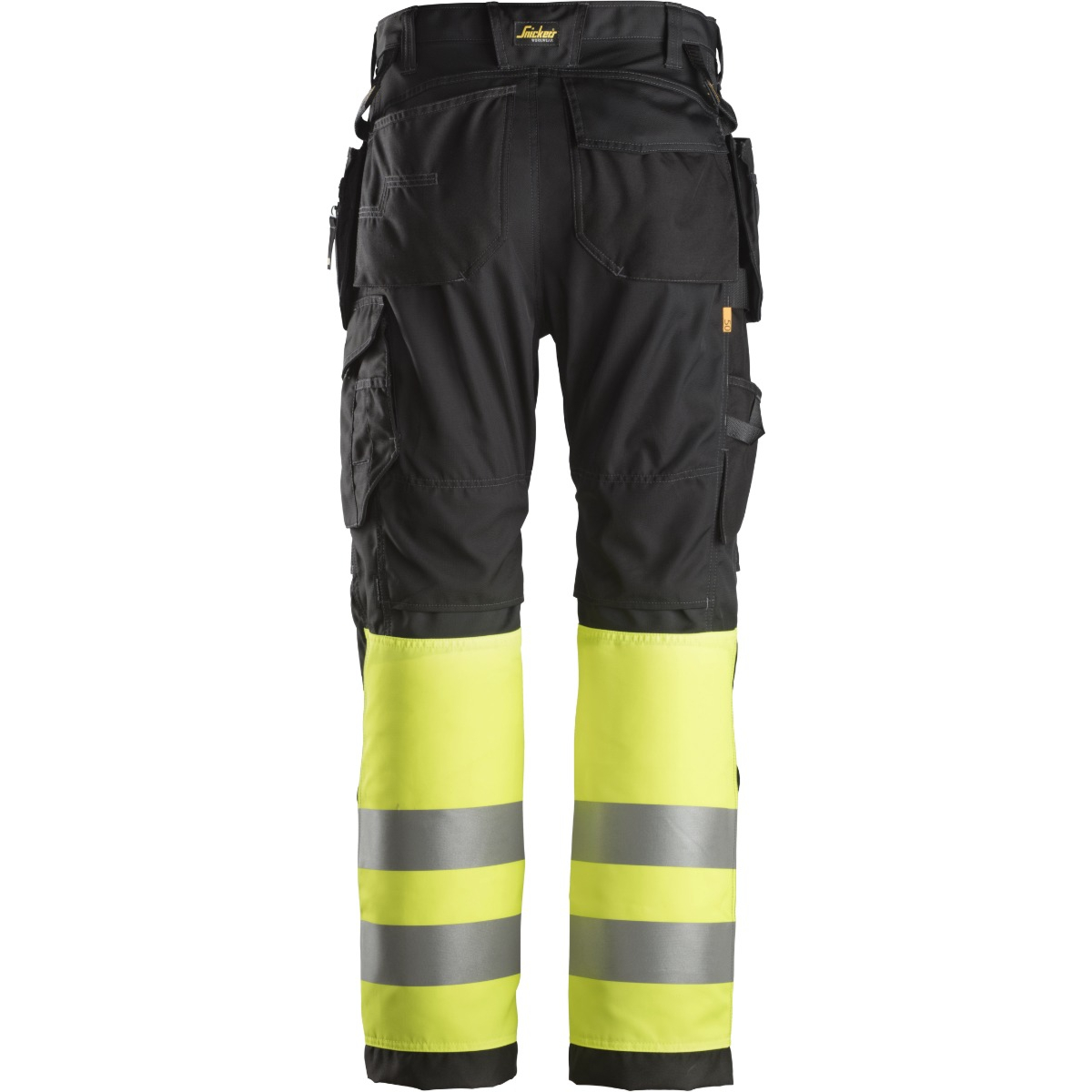 High-Vis arbejdsbukser+ med hylsterlommer, klasse 1