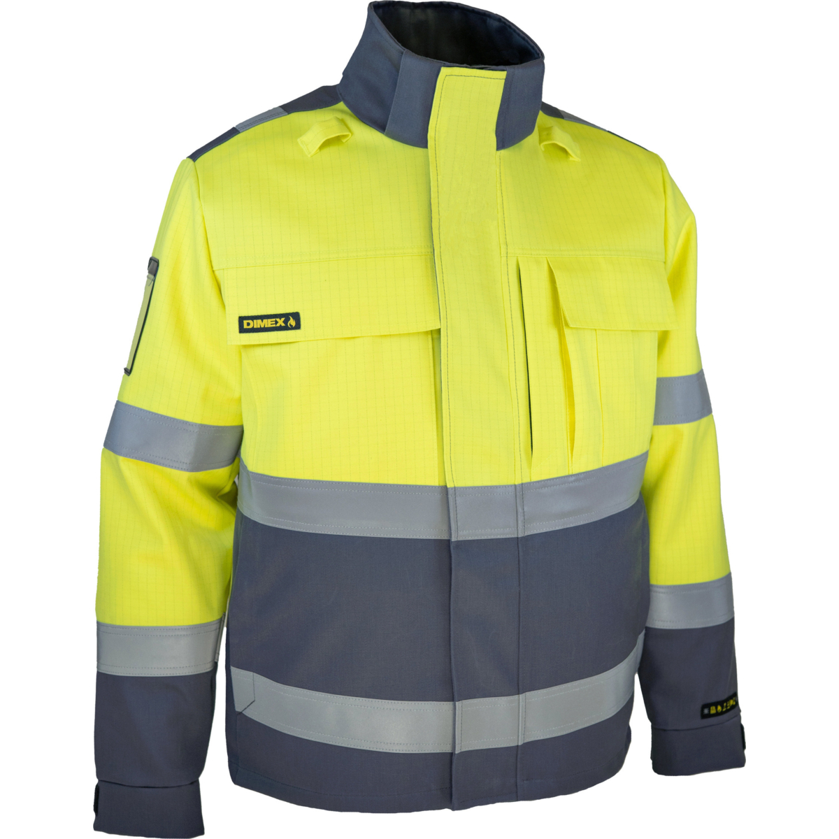 6444 Multifarvet vinterjakke