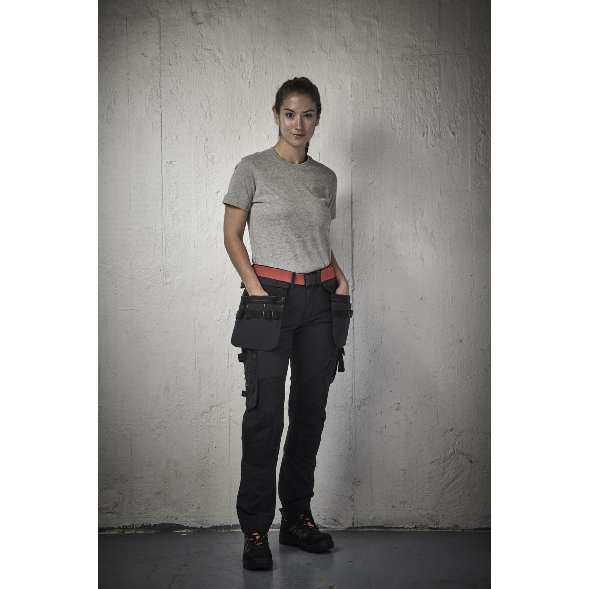 2371 Dame Håndværkerbukser Stretch