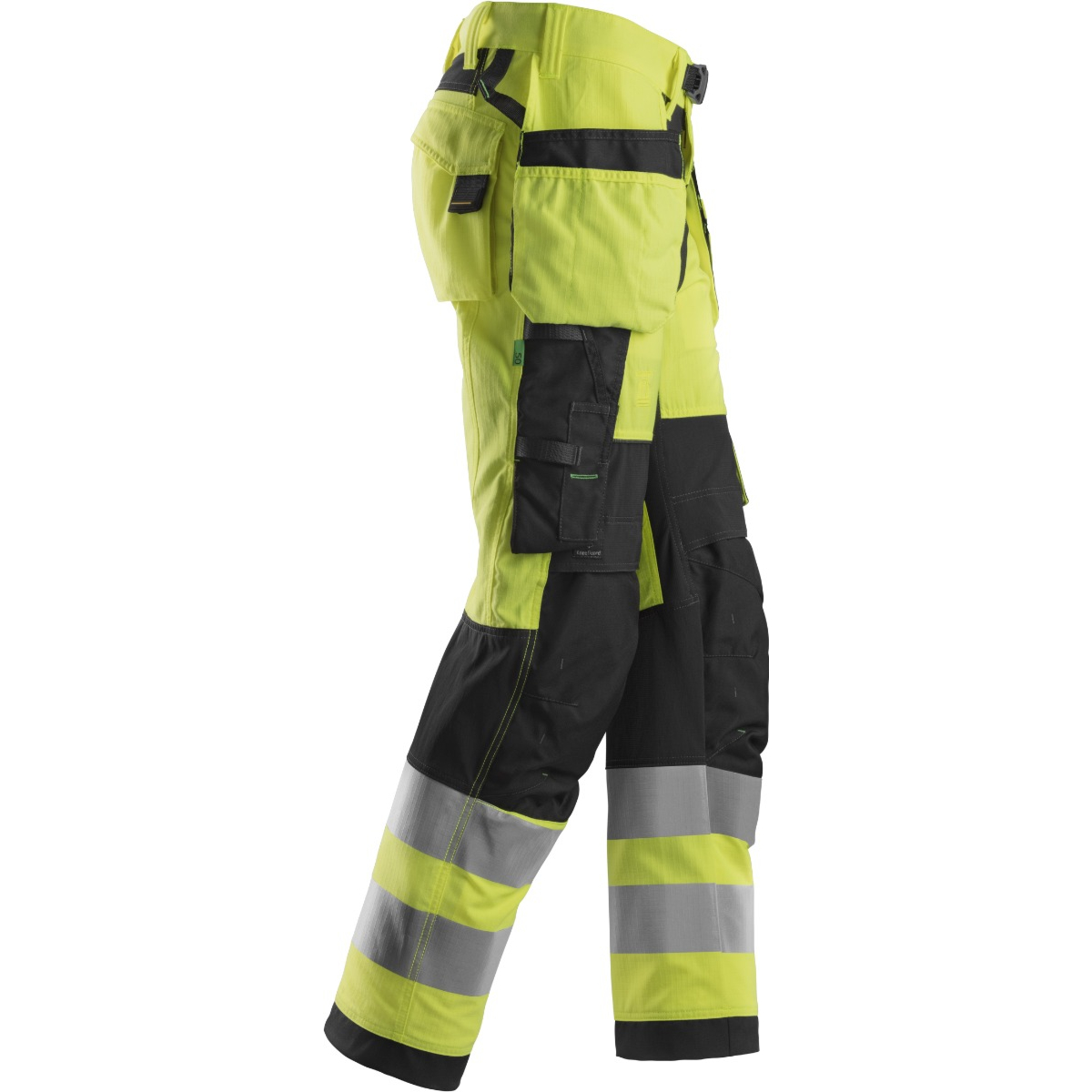High-Vis arbejdsbukser+ med hylsterlommer, klasse 2