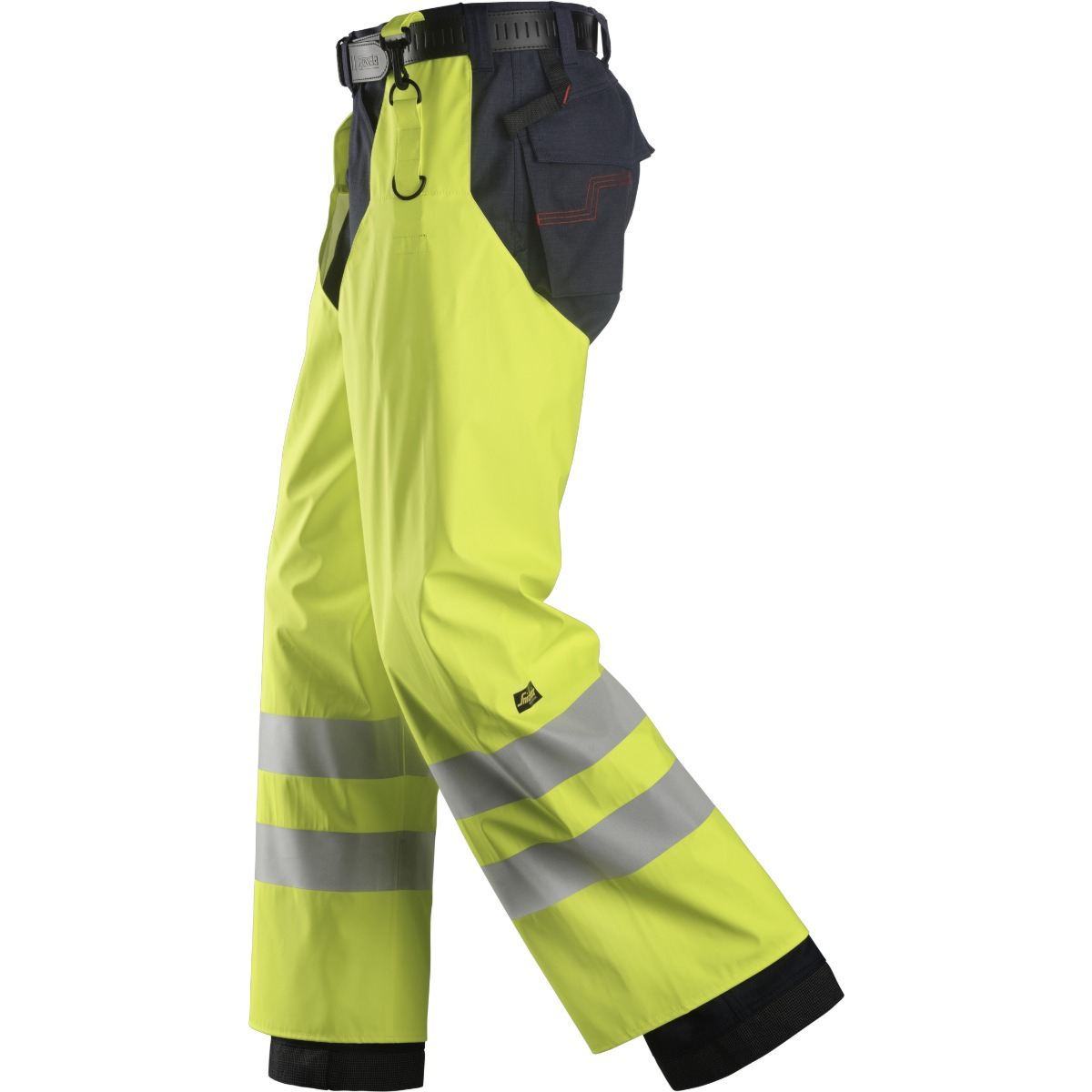 Flammehæmmende High-Vis overtræksregnbukser PU, klasse 2
