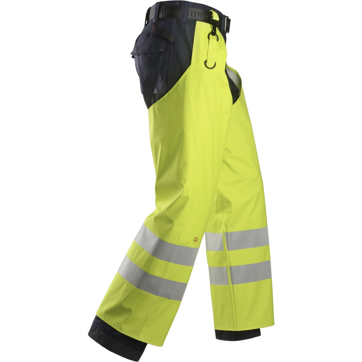 Flammehæmmende High-Vis overtræksregnbukser PU, klasse 2