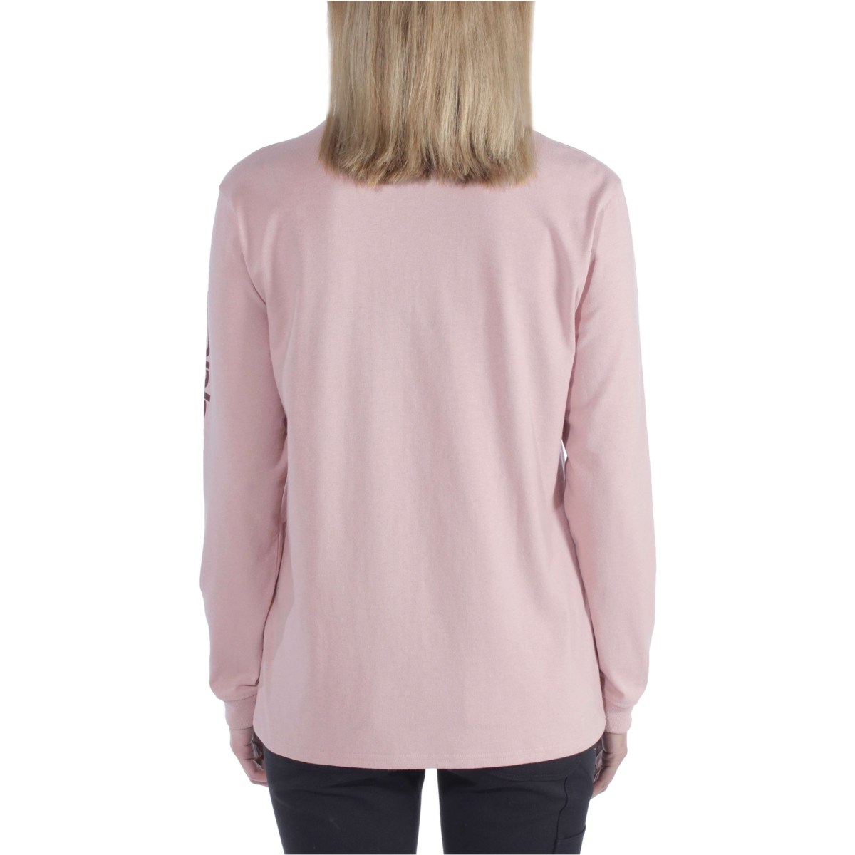 Loose fit tungvægts langærmet grafisk t-shirt med logoærmer