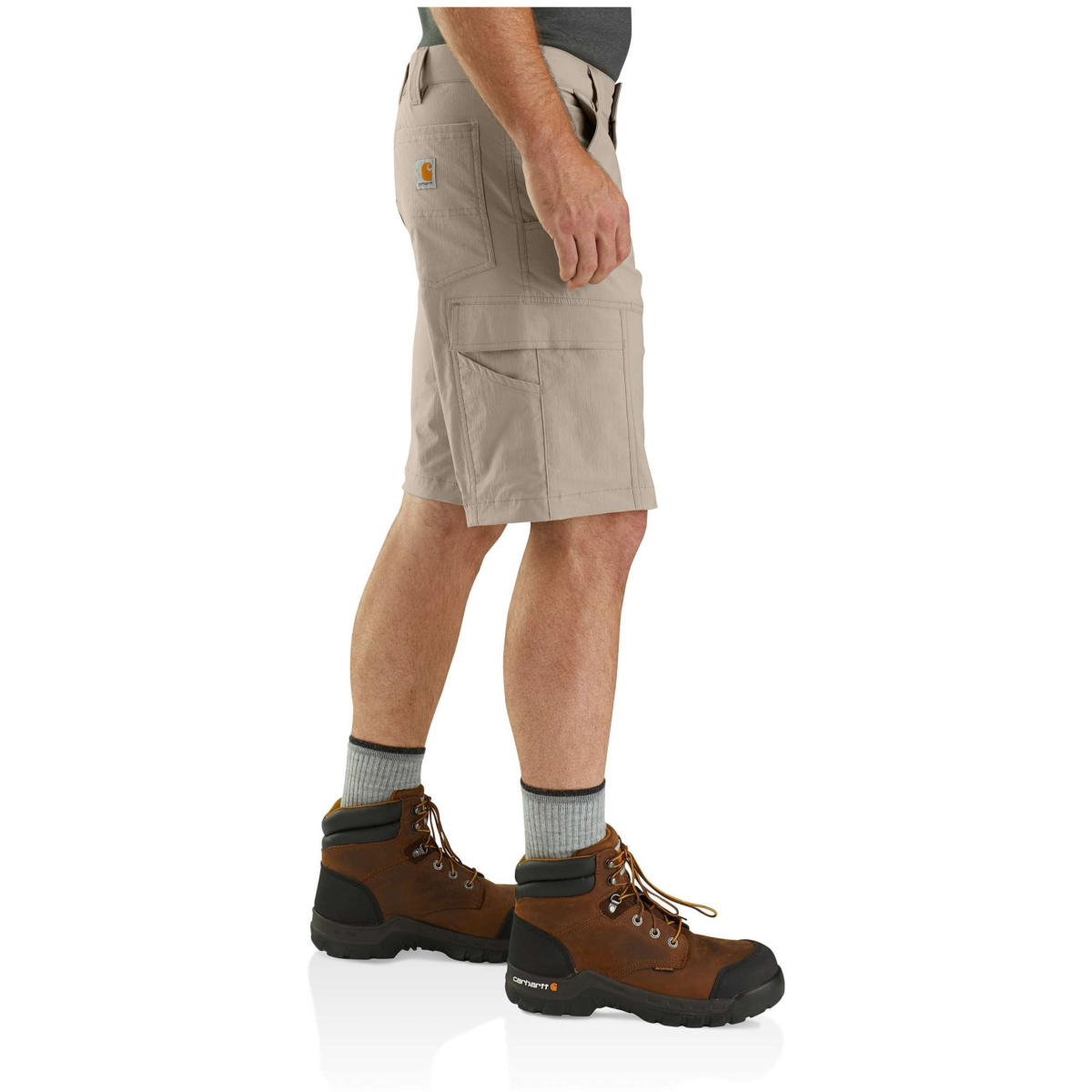 Force afslappet pasform letvægts ripstop cargo work short