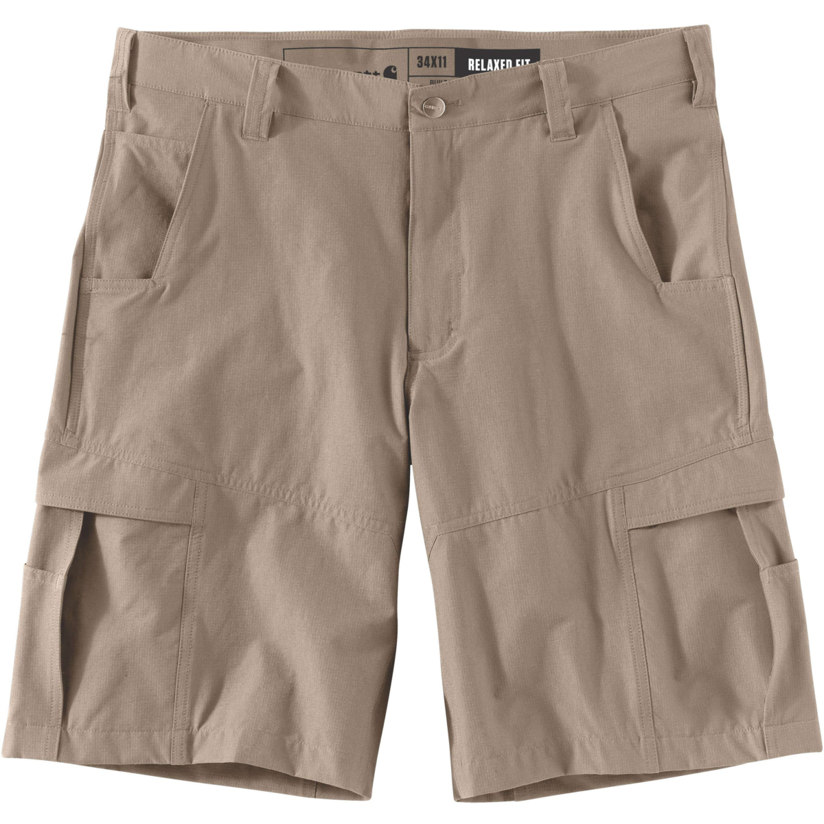 Force afslappet pasform letvægts ripstop cargo work short