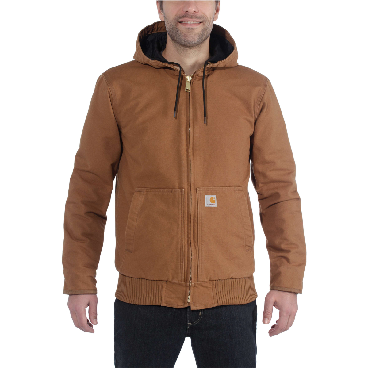 Løs pasform vasket andeisoleret aktiv jac