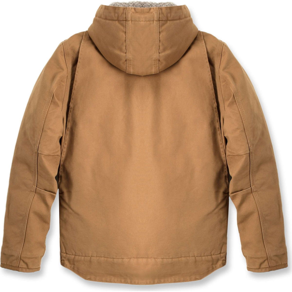 Afslappet pasform Washed Duck Sherpa-foret jakke